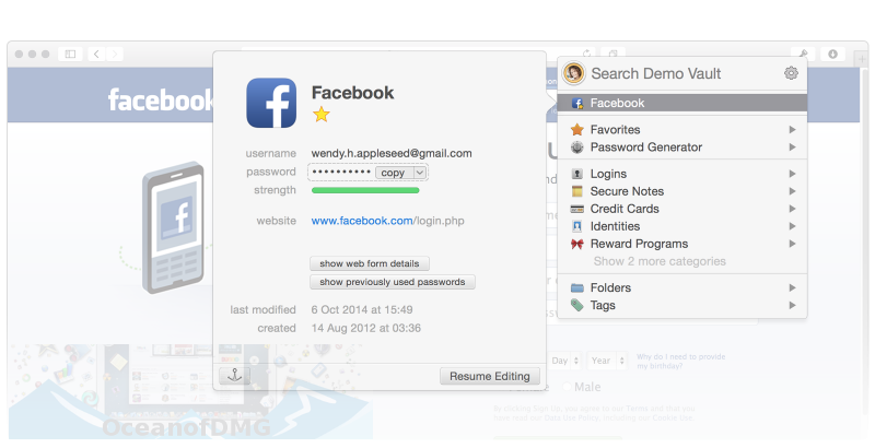 1Password 6.8 MAC OS X