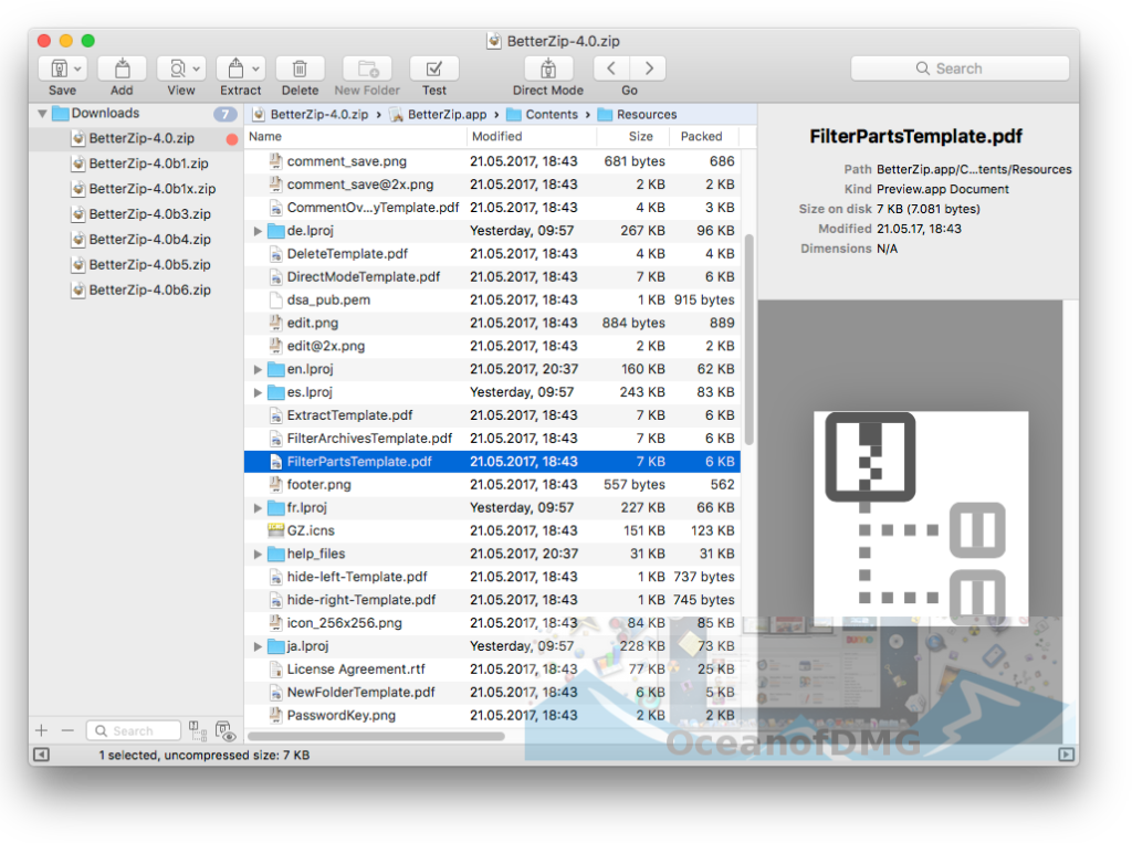 os x betterzip os x betterzip