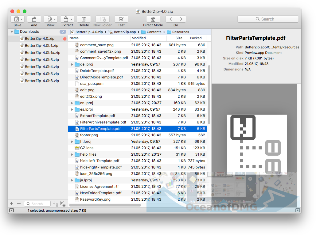 BetterZip for Mac Offline Installer Download