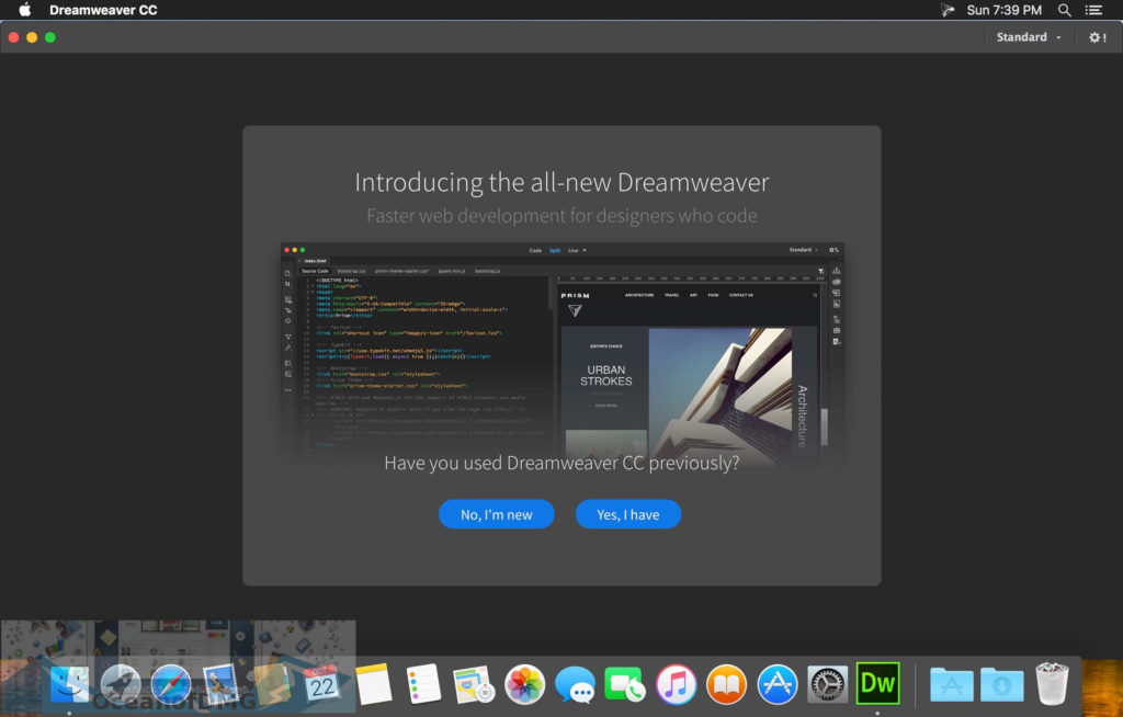 Adobe Dreamweaver CC 2018 for Mac Offline Installer Download