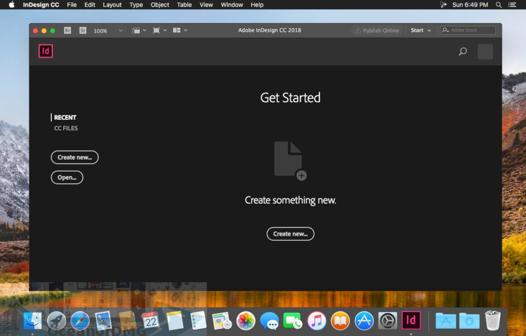 Adobe InDesign for Mac OS X Offline Installer Download