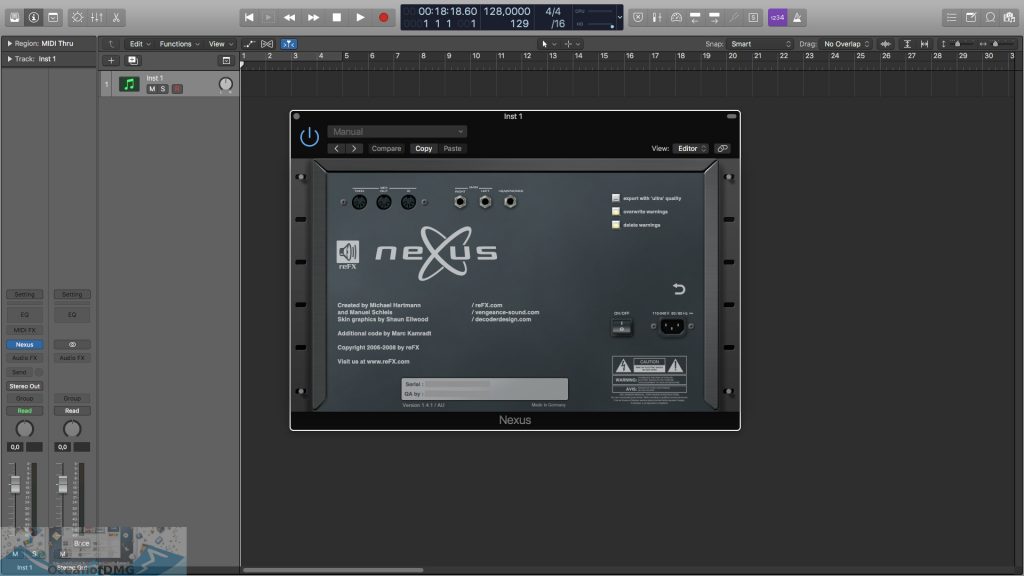 ReFX Nexus v1.4.1 (x32) Mac OSX (Content + Official Banks + Skins) Latest Version Download-OceanofDMG.com