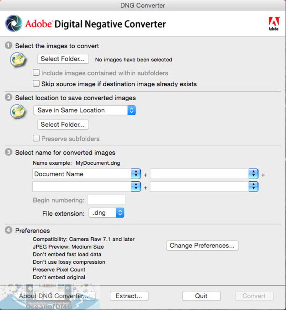 Adobe DNG Converter 2020 for Mac Latest Version Download-OceanofDMG.com