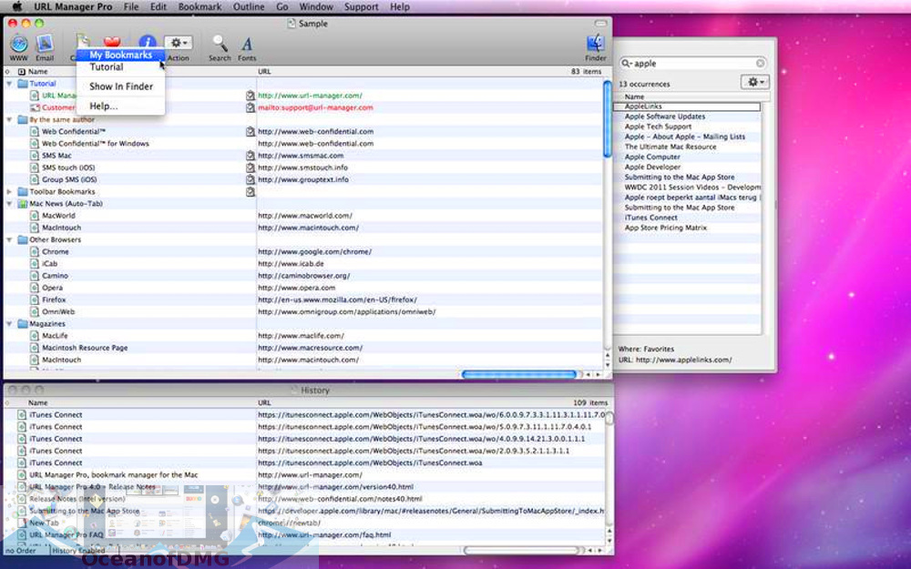 URL Manager Pro for Mac Latest Version Download-OceanofDMG.com