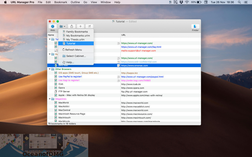 URL Manager Pro for Mac Offline Installer Download-OceanofDMG.com