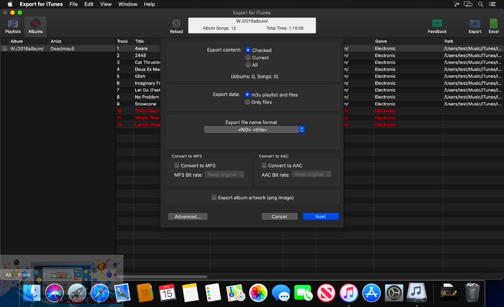 Export for iTunes 2022 for Mac Latest Version Download