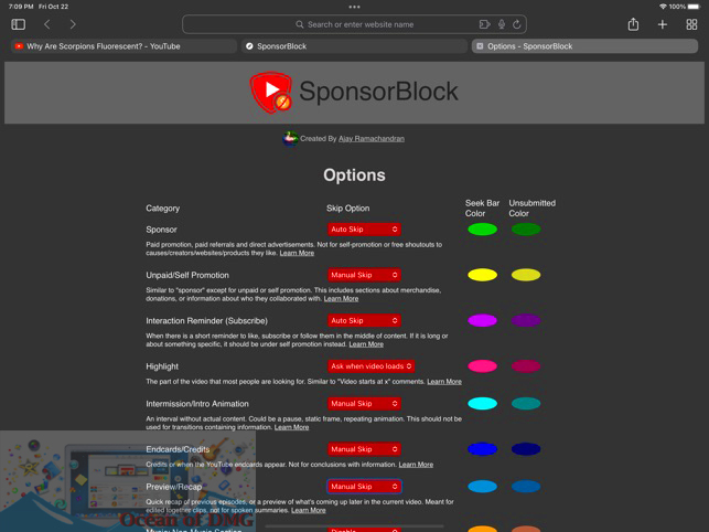 SponsorBlock for YouTube for Mac Direct Link Download