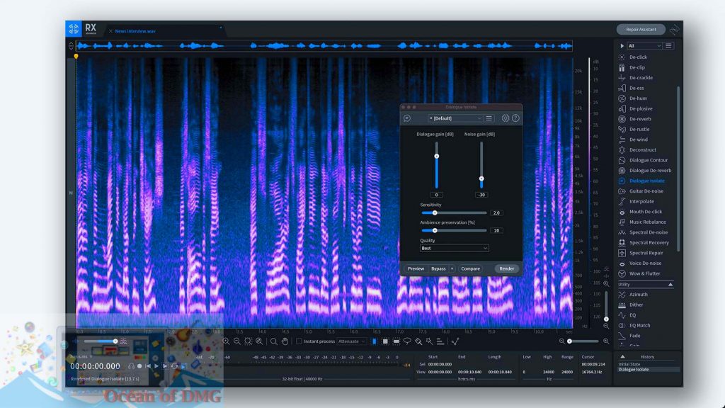 iZotope RX 9 Audio Editor Advanced for Mac OS X Direct Link Download