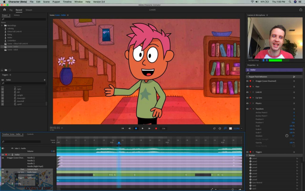 Adobe Character Animator 2022 for mac Offline Installer Download