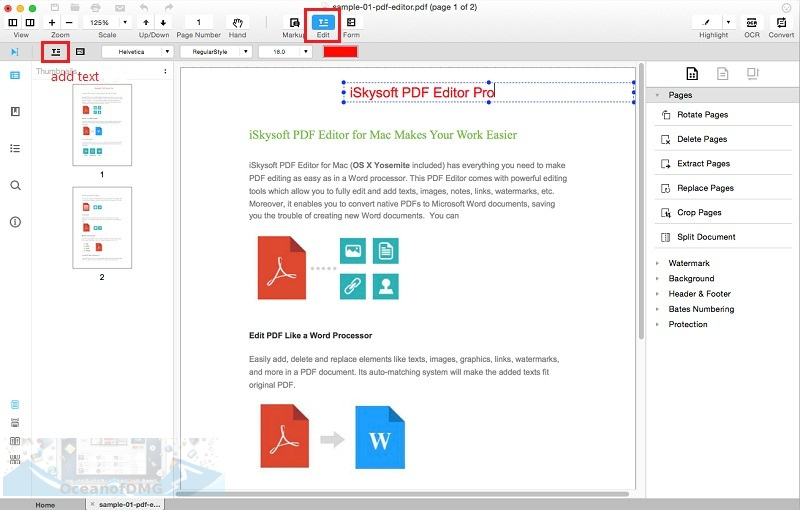 iSkysoft PDF Editor Professional for Mac Latest Version Download