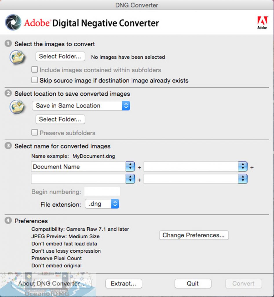 Adobe DNG Converter 11 for Mac Direct Link Download-OceanofDMG.com