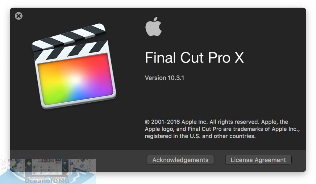 Apple Final Cut Pro X 10.3.1 for Mac OS X Offline Installer Download-OceanofDMG.com