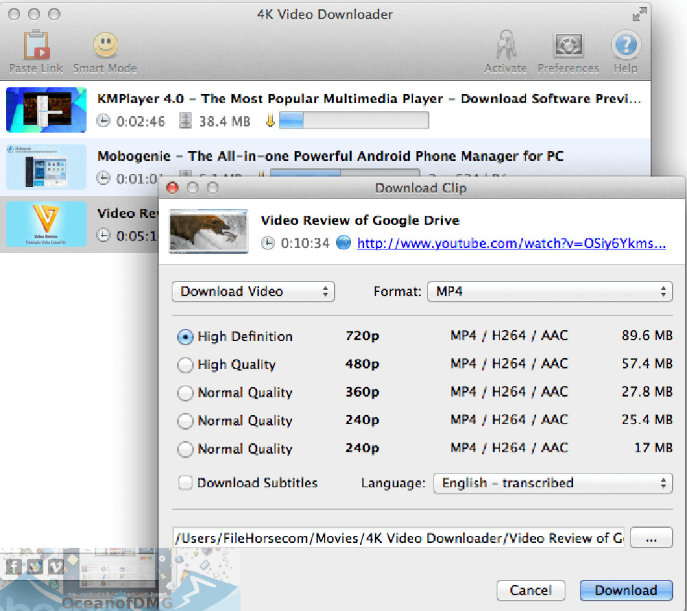 4K Video Downloader Plus 1.2.4.0036 for mac download