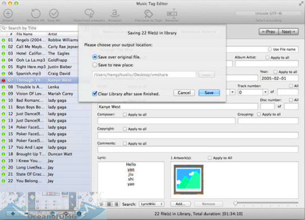Music Tag Editor Pro for MacOSX Direct Link Download-OceanofDMG.com