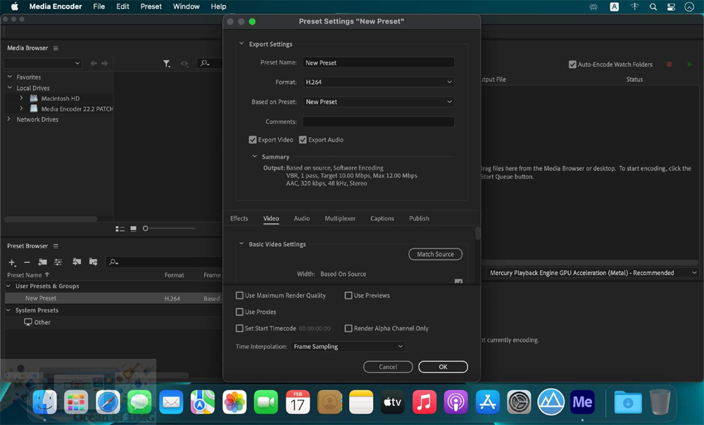 Adobe Media Encoder 2022 for Mac Offline Installer Download